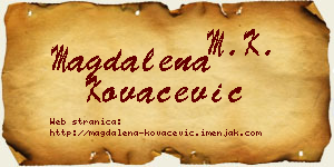 Magdalena Kovačević vizit kartica